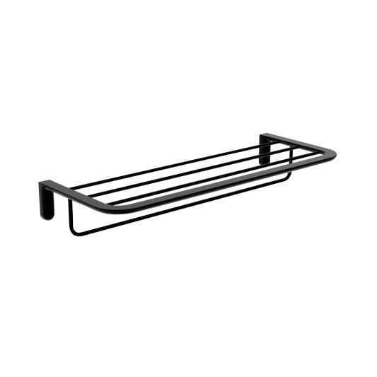 Toallero doble de baño negro mate Aura de Medimex CAA006-05/NG