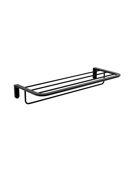 Toallero doble de baño negro mate Aura de Medimex CAA006-05/NG