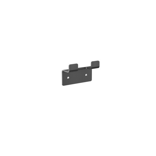 Percha doble de baño black gun metal Form de Medimex CAF008-01/BGM