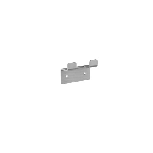 Percha doble de baño níquel cepillado Form de Medimex CAF008-01/NQ