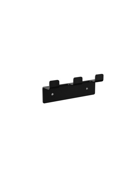 Percha triple de baño negro mate Form de Medimex CAF008-02/NG