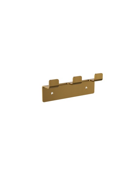 Percha triple de baño oro cepillado Form de Medimex CAF008-02/OC