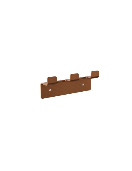 Percha triple de baño oro rosa cepillado Form de Medimex CAF008-02/ORC