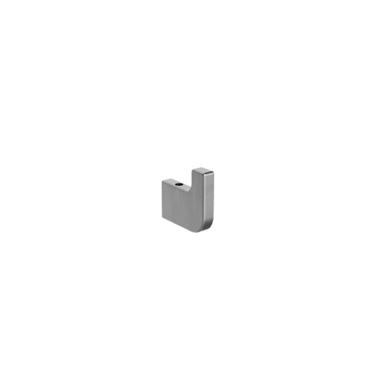 Percha individual de baño níquel cepillado Nova de Medimex CAN007-01/NQ