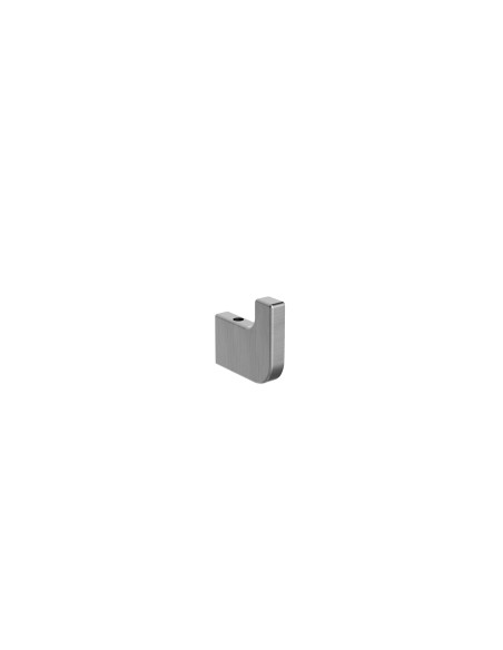 Percha individual de baño níquel cepillado Nova de Medimex CAN007-01/NQ
