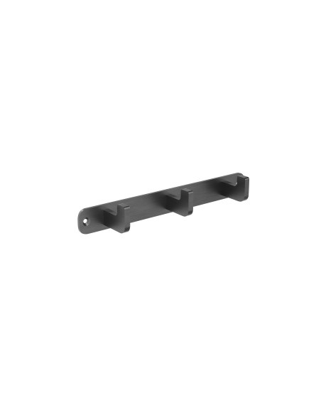 Percha triple de baño black gun metal Nova de Medimex CAN007-02/BGM