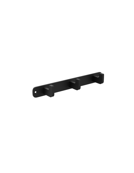 Percha triple de baño negro mate Nova de Medimex CAN007-02/NG