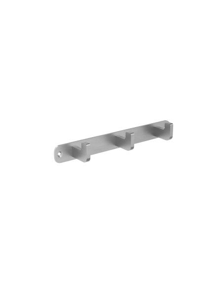 Percha triple de baño níquel cepillado Nova de Medimex CAN007-02/NQ