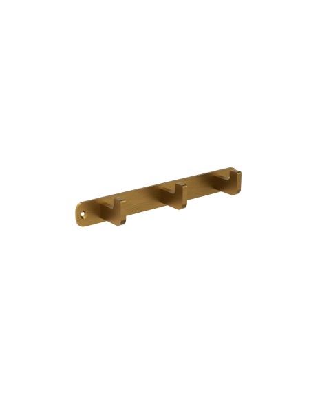 Percha triple de baño oro cepillado Nova de Medimex CAN007-02/OC