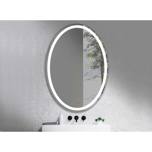 Espejo LED ovalado Oval de Manillons Torrent 70x100 cm con antivaho 2