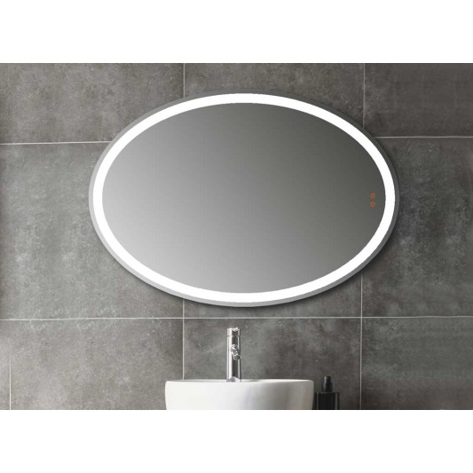 Espejo LED ovalado Oval de Manillons Torrent 70x100 cm con antivaho