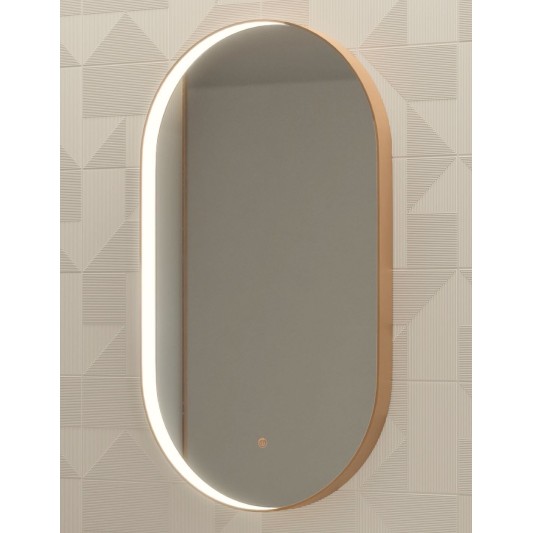 Espejo LED ovalado Swing de Manillons Torrent 50x90 cm con marco