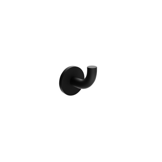 Percha individual de baño negro mate Pure de Medimex CAP005-01/NG