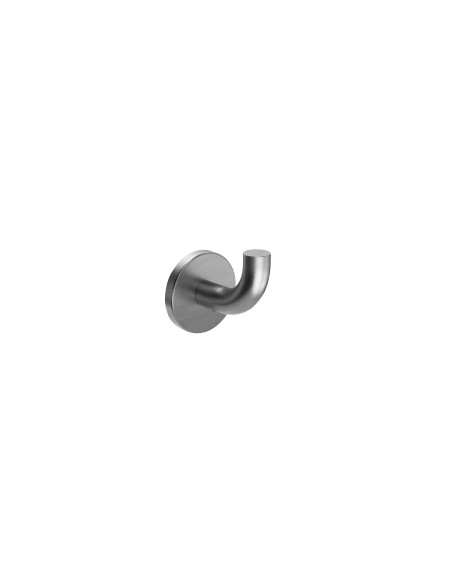 Percha individual de baño níquel cepillado Pure de Medimex CAP005-01/NQ