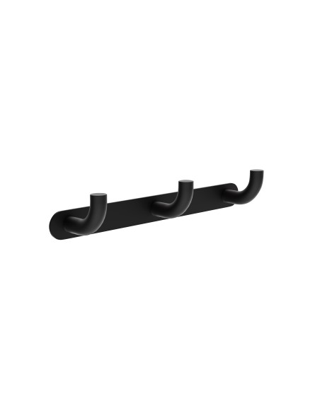 Percha triple de baño negro mate Pure de Medimex CAP005-02/NG