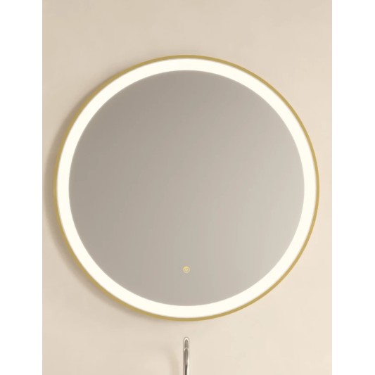 Espejo LED redondo Sun de Manillons Torrent 80-100 cm