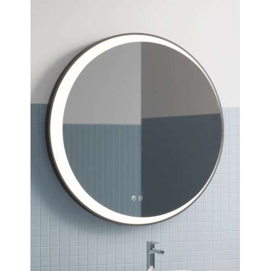Espejo LED redondo Eclipse de Manillons Torrent 80-90 cm