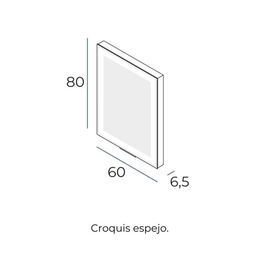 Espejo LED extensible Extend de Manillons Torrent 60x80 cm