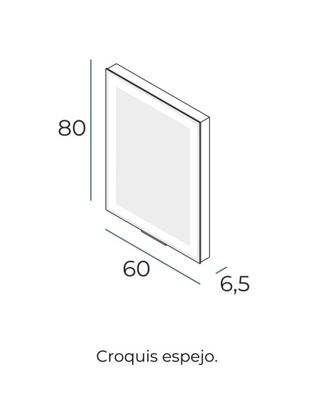 Espejo LED extensible Extend de Manillons Torrent 60x80 cm