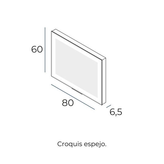 Espejo LED extensible Extend de Manillons Torrent 60x80 cm