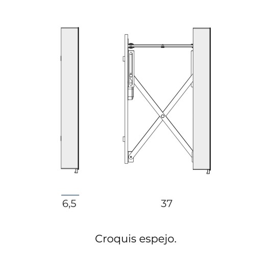 Espejo LED extensible Extend de Manillons Torrent 60x80 cm