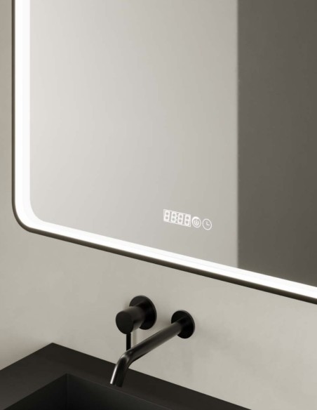 Espejo LED Tango de Manillons Torrent 80-140 cm con reloj