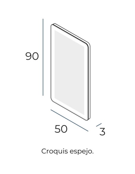 Espejo LED Vitara de Manillons Torrent 50-140 cm