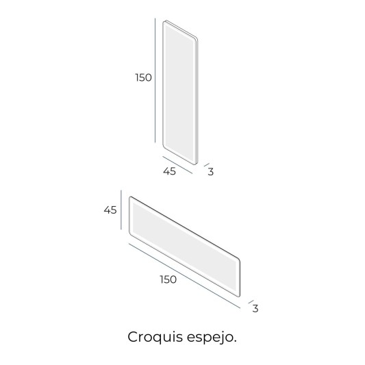 Espejo LED Vitara Vestidor de Manillons Torrent 45x150 cm