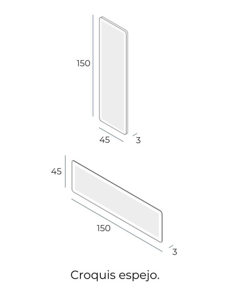 Espejo LED Vitara Vestidor de Manillons Torrent 45x150 cm