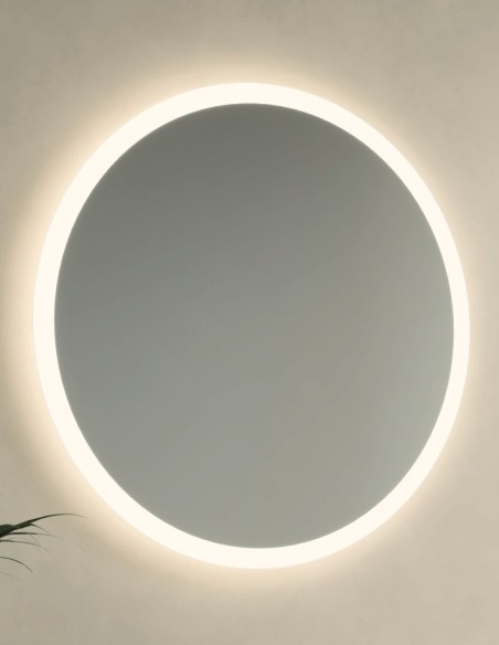 Espejo LED redondo Moon de Manillons Torrent 60-80 cm