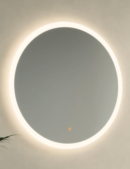 Espejo LED redondo Moon de Manillons Torrent 60-80 cm