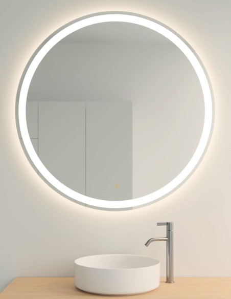 Espejo LED redondo Arena de Manillons Torrent 70-100 cm