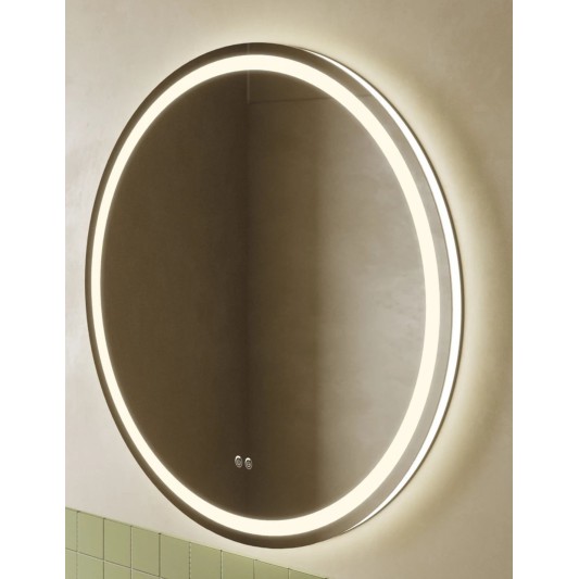 Espejo LED redondo Llum de Manillons Torrent 70-80 cm