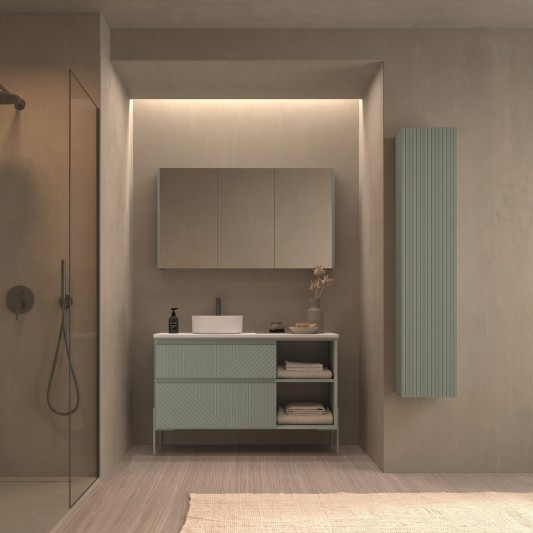 Mueble de baño suspendido Novus TOP 2 cajones + hueco de Ávila Dos 100-120