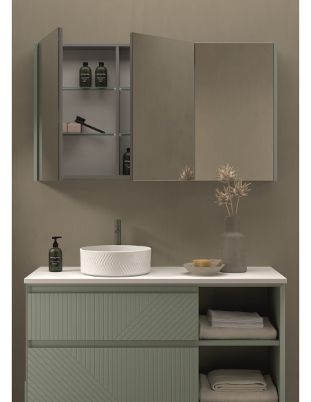 Mueble de baño suspendido Novus TOP 2 cajones + hueco de Ávila Dos 100-120