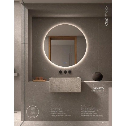 Espejo LED Veneto de Dyled, Standard y Standard Pro 2