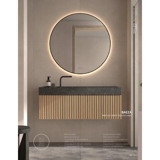 Espejo LED Baeza de Dyled, Standard y Standard Pro