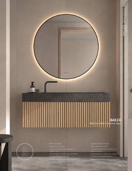 Espejo LED Baeza de Dyled, Standard y Standard Pro