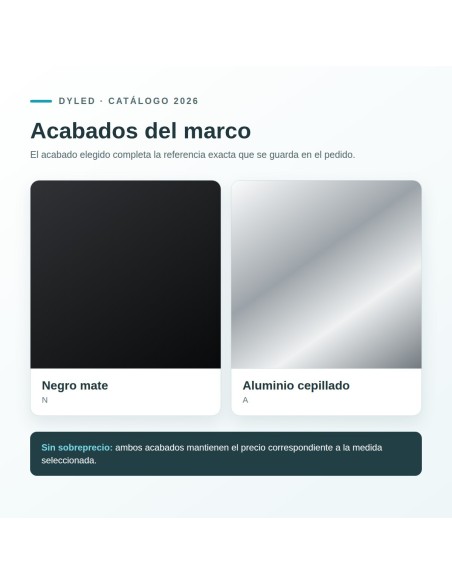 Espejo LED Fontenay de Dyled, Standard y Standard Pro
