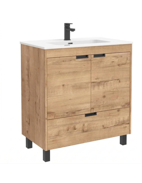 SALGAR CONTESSA Mueble de baño a suelo con lavabo 60 cm roble