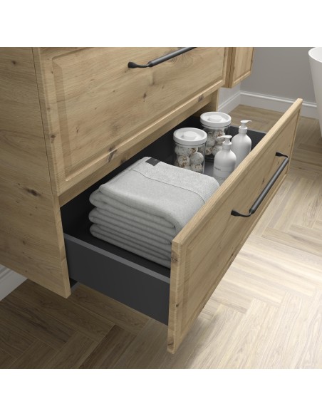 SALGAR RUNA Mueble de baño suspendido con lavabo Lisboa 120 2 pozas 4 colores