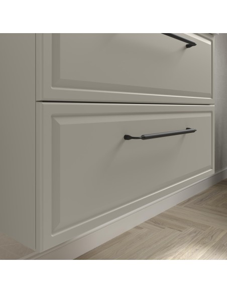 SALGAR RUNA Mueble de baño suspendido con lavabo Toscana 140 2 pozas carga mineral 4 colores