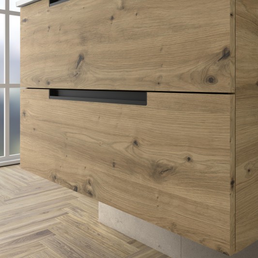 SALGAR LENI Mueble de baño suspendido con lavabo Lisboa 140 2 pozas 4 colores