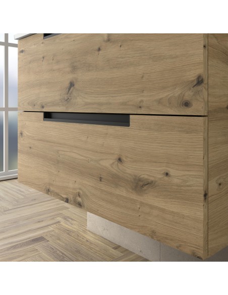 SALGAR LENI Mueble de baño suspendido con lavabo Lisboa 140 2 pozas 4 colores