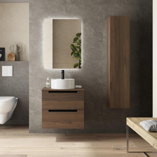 SALGAR LENI Mueble de baño suspendido con lavabo Lisboa 60-70-80-100 4 colores
