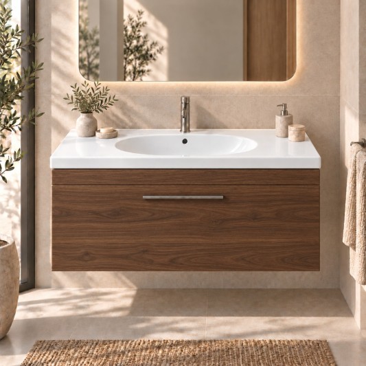 Mueble Elena THREE 1 cajón con lavabo | Ávila Dos