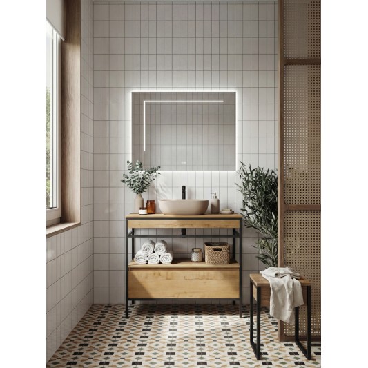 Mueble de baño Frida H80 de Ávila Dos 80-100 cm para lavabo sobre encimera - ambiente oficial 2