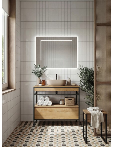 Mueble de baño Frida H80 de Ávila Dos 80-100 cm para lavabo sobre encimera - ambiente oficial 2