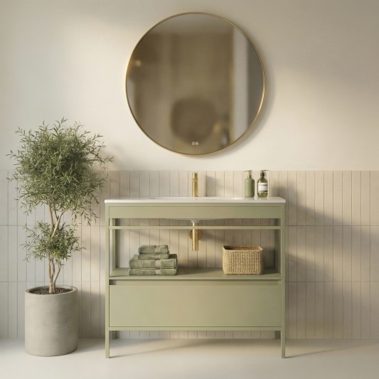 Mueble de baño Frida H88 de Ávila Dos 80-100 cm para lavabo integrado - ambiente oficial 3