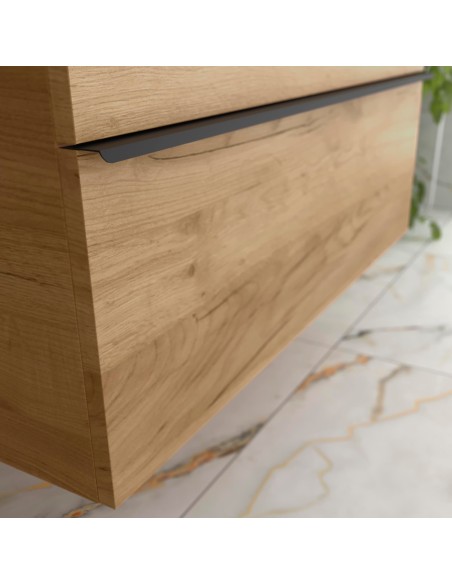 Salgar Nabua 4C 160 Roble con lavabo Vilna · detalle Roble y tirador